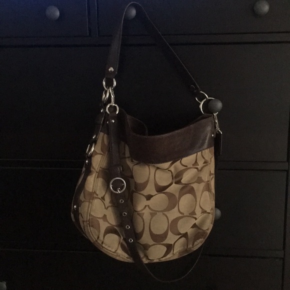 💗 Brown Coach Crossbody Satchel 💗 - Picture 5 of 6